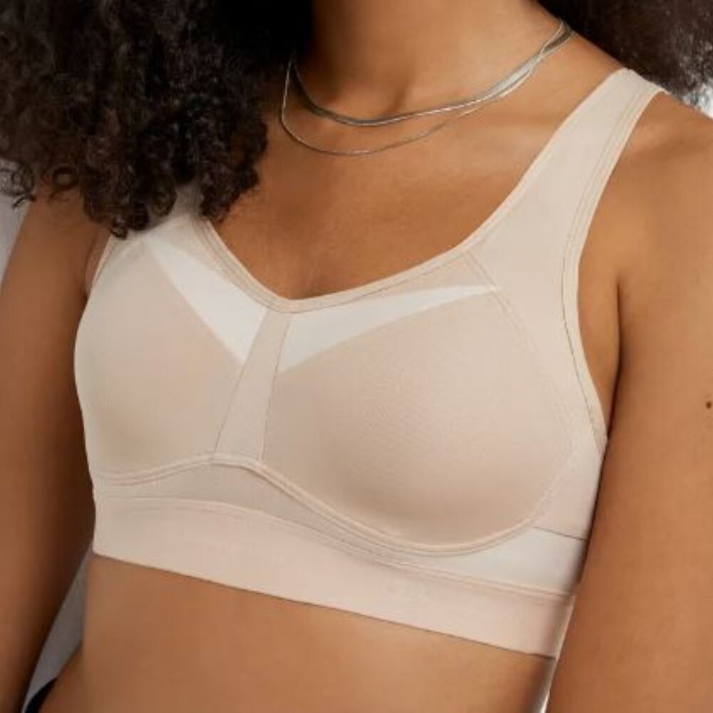 Champion Beige Nude Motion Control High Impact Molded Cup Underwire Sports Bra